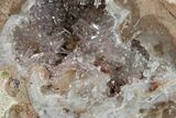 Las Choyas Coconut Geode with Amethyst & Agate - Mexico #165372-2